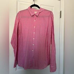 Pink Gingham Button Down!